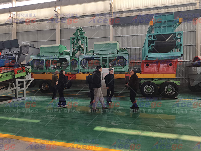 印尼客戶實地考察沙金設備廠家